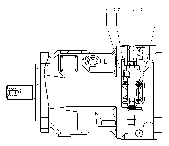 AXIAL-PISTON PUMP — Drawing