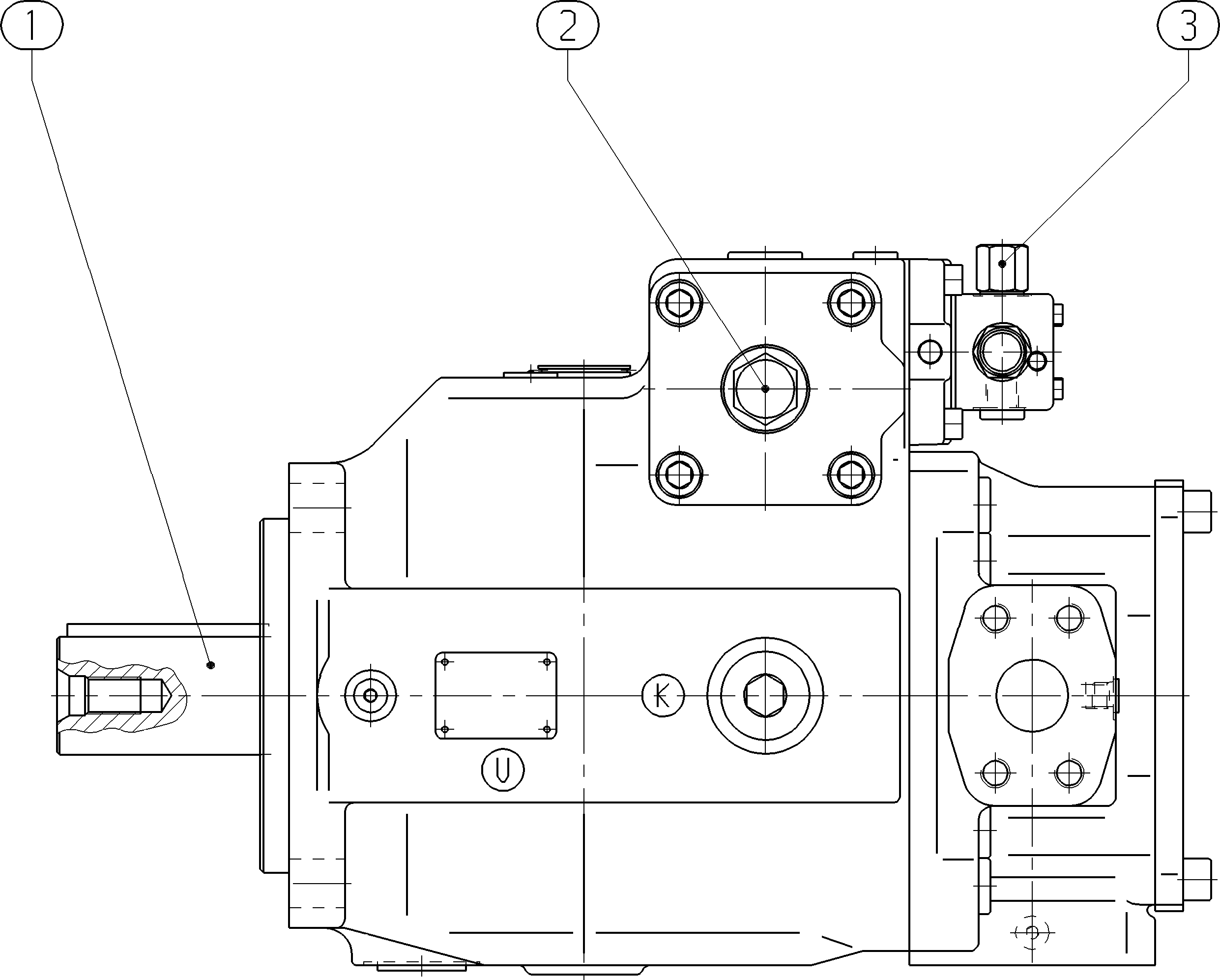 A AA4VSO 180 DRG /30R-PKD75U17 — Drawing