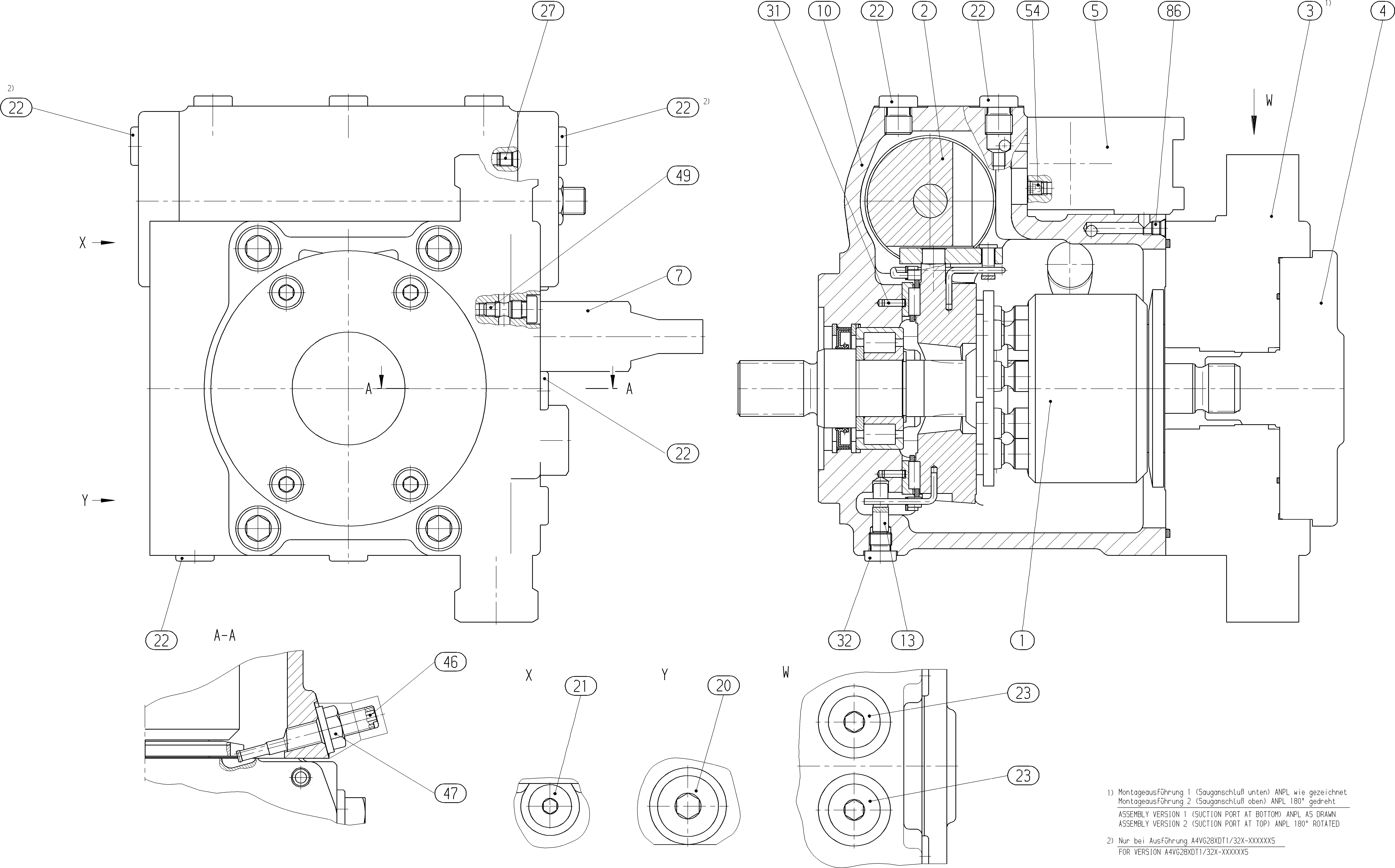 A4VG28DA1DM2/32R-NSC10F045S — Drawing