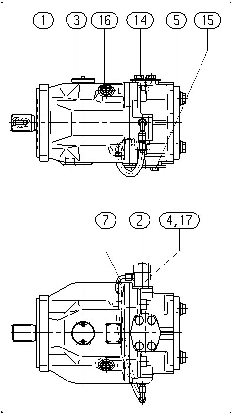 A A10VSO140 DFEH/31L-PSB12KC3 -SO487 — Drawing