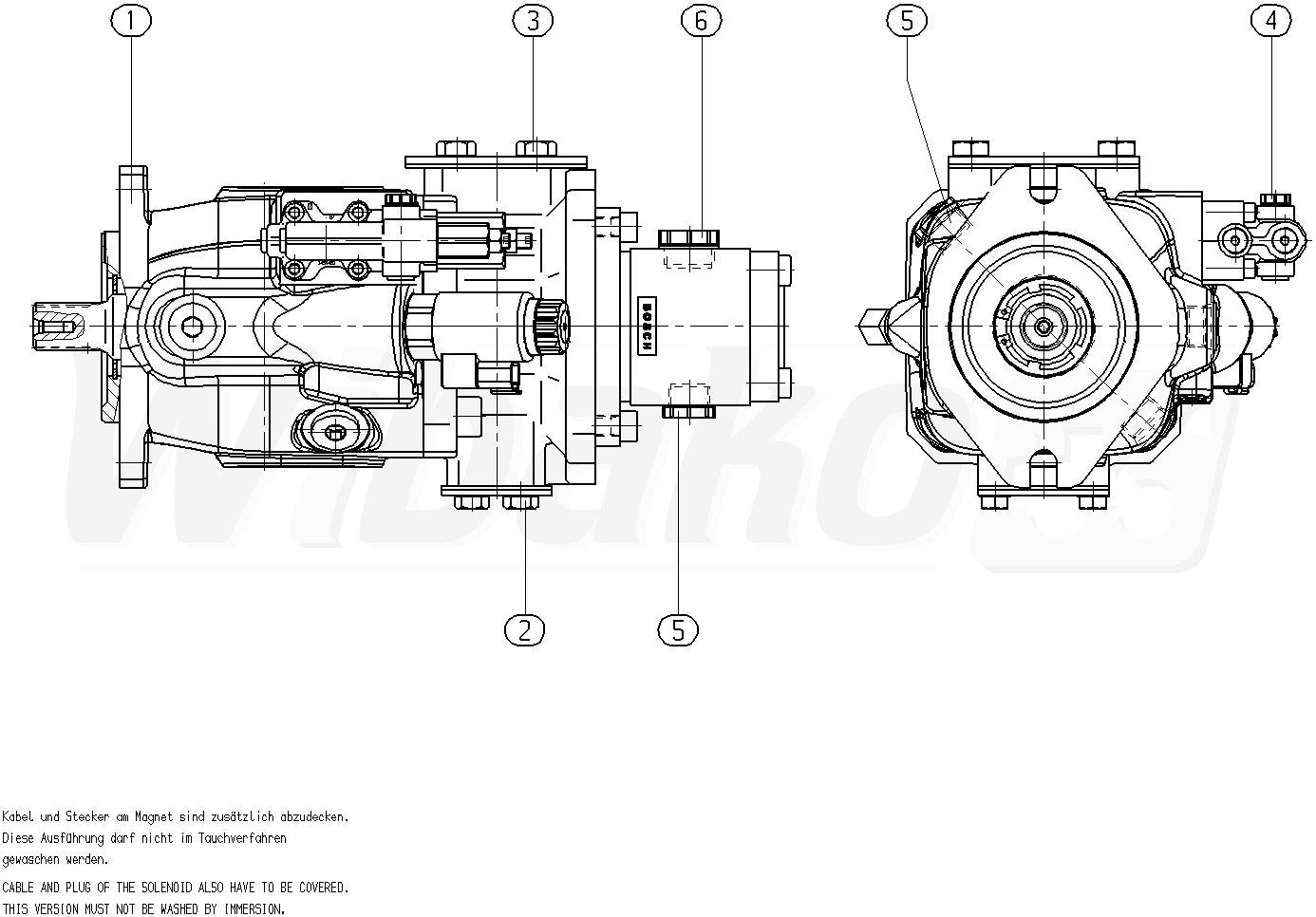 Products / Rexroth / A10VO / AL A10V O 63EK1DS/53L-VSD12H00 ES2687 ...